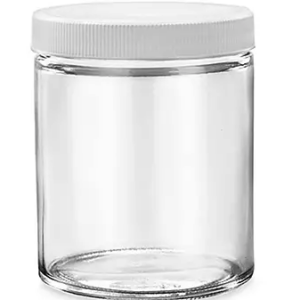 Frascos Cilíndrico de boca ancha de vidrio no refractario con 125 ml de capacidad. Para recolectar especimenes. Con tapa de metal. Caja con 100 y máximo 250 piezas.